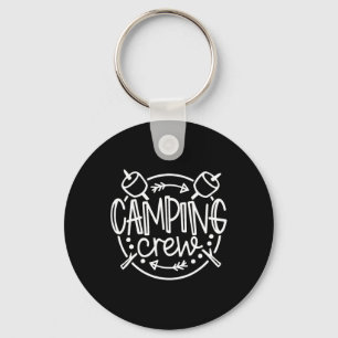 Camping Crew Campfire Zomerkamp Vakantie Familie Sleutelhanger