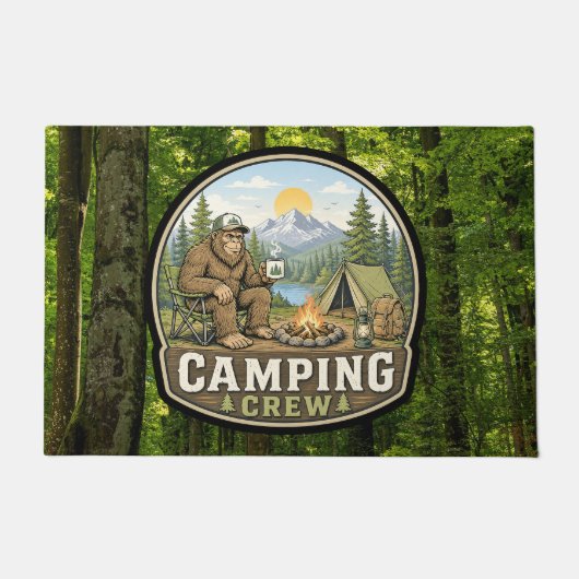 Camping Crew Deurmat (Voorkant)
