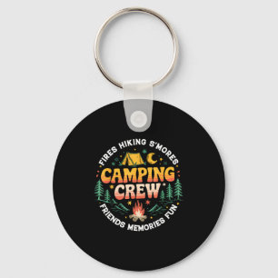 Camping Crew Familie Matching Groep Vrienden Manne Sleutelhanger