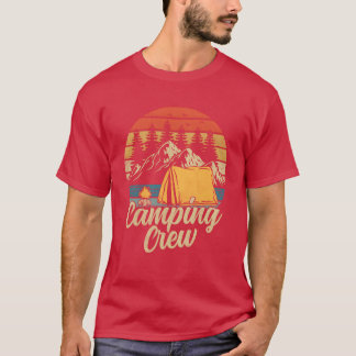 Camping Crew Kampeer Groep Matching Familie Vakant T-shirt