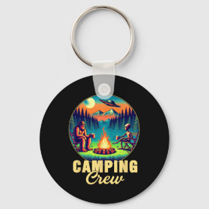 Camping Crew Kampeerder Drinkteam Funny Bigfoot Al Sleutelhanger