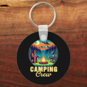 Camping Crew Kampeerder Drinkteam Funny Bigfoot Al Sleutelhanger (Voorkant)