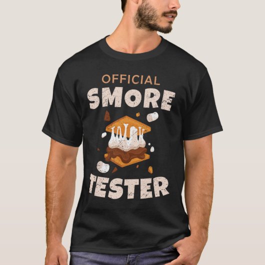 Camping Crew Officiële Smore Tester Marshmallows S T-shirt (Voorkant)