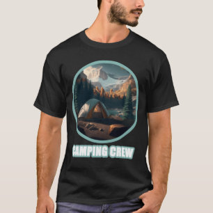 Camping Crew Outr Sunset Zomer Kamp Geschenk Leuk T-shirt