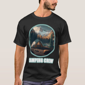 Camping Crew Outr Sunset Zomer Kamp Geschenk Leuk T-shirt