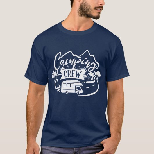 Camping Crew RV T-Shirt (Voorkant)