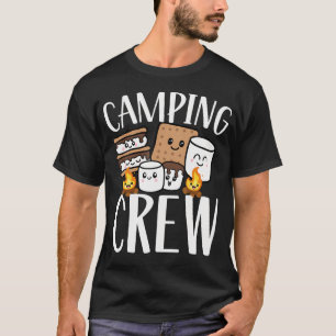 Camping Crew Smore Kampvuur Groep Team T-shirt