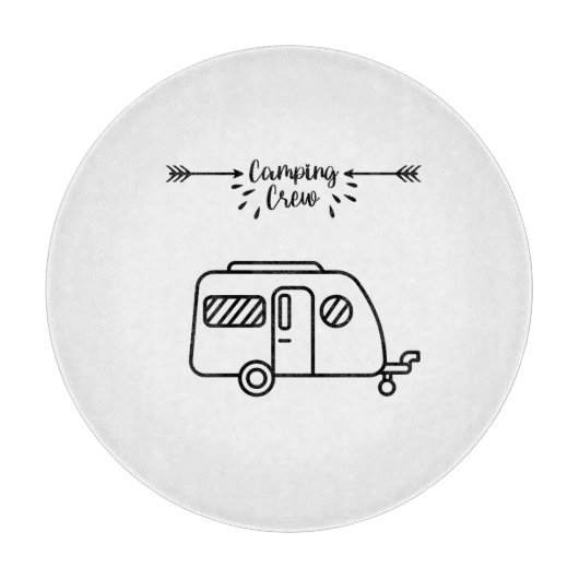 Camping crew snijplank (Voorkant)