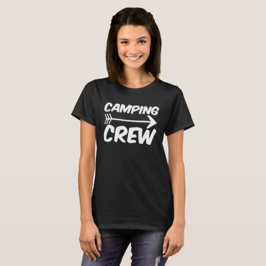 Camping Crew Tshirt Grappige Camper Gift Pullover  (Voorkant volledig)