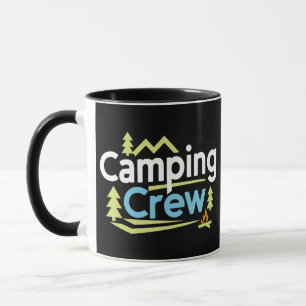 Camping Crew, zwarte mokken