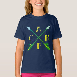 Camping Crossed Arrows T-shirt Mannen vrouwen Kind
