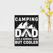 Camping Dad Funny Camper Fathers Day Adventure Dad Kaart (Gele Bloem)
