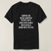 Camping Dad Funny Dark T-Shirt (Design voorkant)