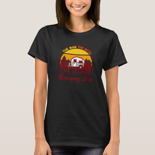 Camping Dad Motorhome Caravan Camper Dad T-shirt (Voorkant)