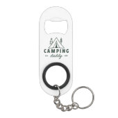 Camping daddy dad camper father funny mini flessenopener (Achterkant)