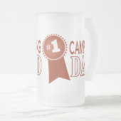 Camping Dad's Vaderdag Glass Beer Mok (Voorkant rechts)