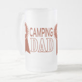 Camping Dad's Vaderdag Glass Beer Mok (Voorkant links)