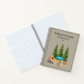 Camping dagboek met camping illustratie notitieboek (Binnen)