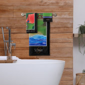 Camping Day and Night Bad Handdoek