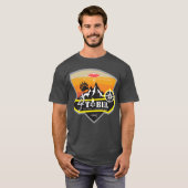 Camping day retro t-shirt (Voorkant volledig)