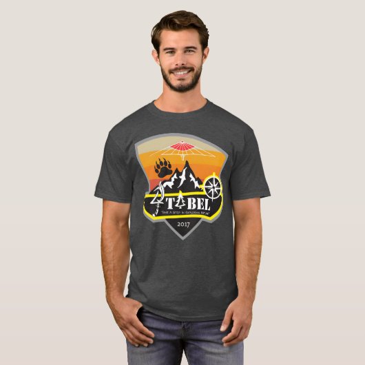 Camping day retro t-shirt (Voorkant volledig)