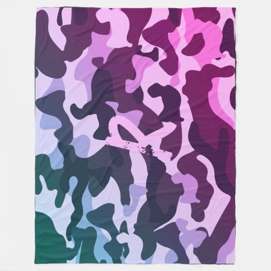 Camping Deken Camouflage Toevoegen Initiaal Kinder (Voorkant)