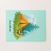 Camping Design Jigzaag Puzzle Legpuzzel (Horizontaal)
