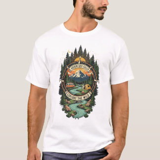 Camping Design T Shirt