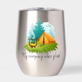 Camping Design Thermische Wijn Tumbler (Voorkant)