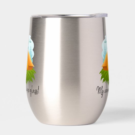 Camping Design Thermische Wijn Tumbler (Links)