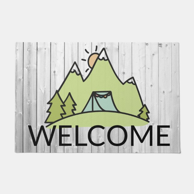 Camping Deurmat (Voorkant)