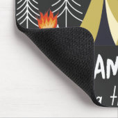 Camping die herinneringen maken tegelijkertijd één muismat (Hoek)