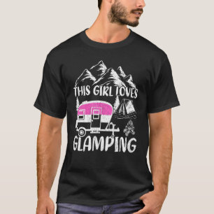 Camping Dit meisje houdt van glamping T-shirt