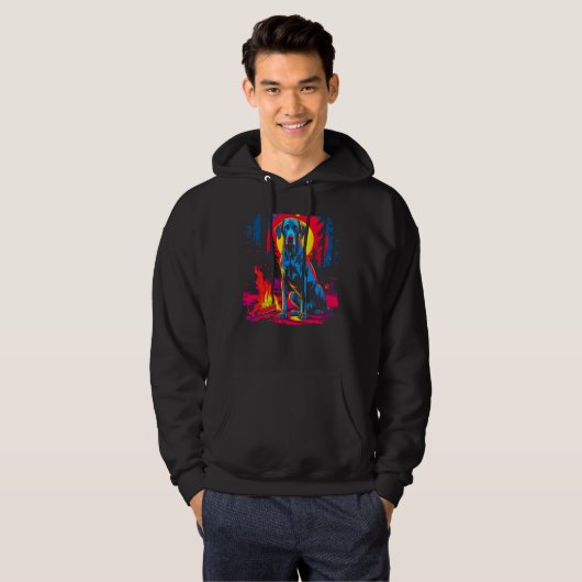 Camping Dog Great Dane Hoodie (Voorkant volledig)