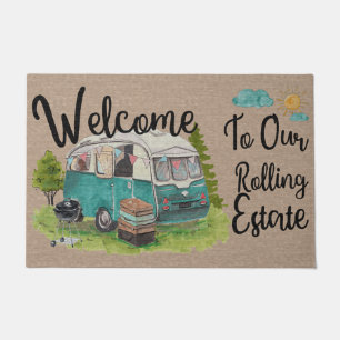 Camping Doormat Gift, Camper Housewarming Gift Deurmat