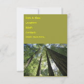 Camping Double Sided Invitation Kaart (Achterkant)