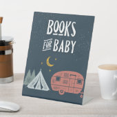 Camping douchebord | Boeken voor Baby Reclamebord Met Voetstuk (Insitu)