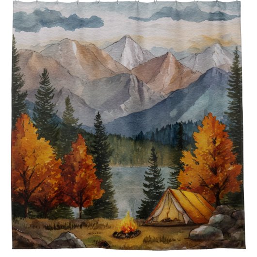 Camping Douchegordijn (Voorkant)