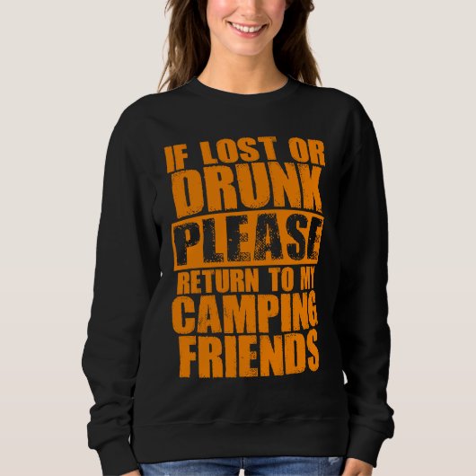 Camping Drinking  Cute Camp Beer  Men Women  1 Trui (Voorkant)