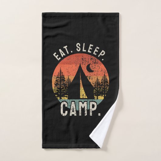 Camping - Eat Sleep Camp Handdoek (Handdoek)