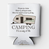 Camping: Een manier van leven Blikjeskoeler (Voorkant)