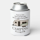 Camping: Een manier van leven Blikjeskoeler (Blikje Achterkant)