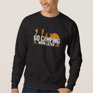 Camping eerste werk Later Tenten Glamping Camper C Trui