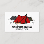 Camping, eigenaar van vakantiepark, beheerder visitekaartje (Voorkant)