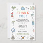 Camping Elke Leeftijd Verjaardagsfeest Bedankkaart (Voorkant)