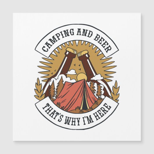 Camping en Bier (Voorkant)