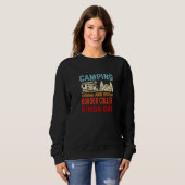 Camping En Border Collies Soort Van Dag Sheepdog K Trui (Voorkant volledig)