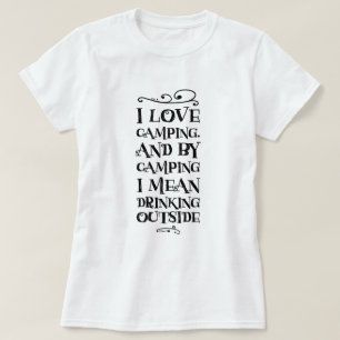 Camping en Drink T-shirt