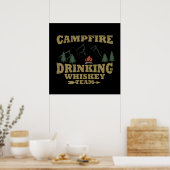 camping en drinken poster (Keuken)