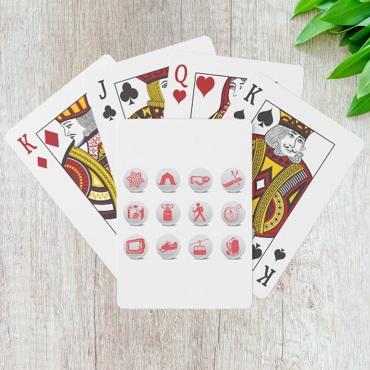 Camping- en kiemkaartjes pokerkaarten